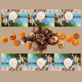 thumbnail image 6 of Placemats Set of 4 Heat-Resistant Rectangle Place Mats Beach Palm Gnomes Cute Washable Plastic PVC Dining Table Mat Non-Slip Wipeable Woven Vinyl Placemat for Kitchen Patio Table Decor, 6 of 6