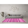 thumbnail image 3 of Ahgly Company Indoor Rectangle Abstract Pink Modern Area Rugs, 7' x 10', 3 of 4