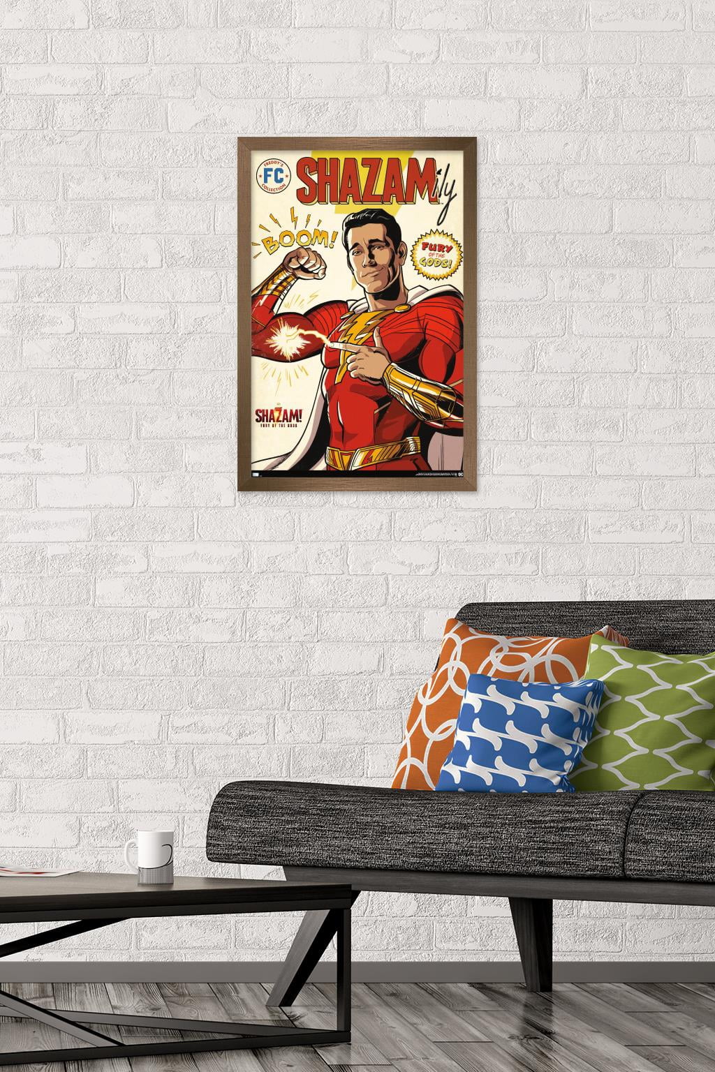 DC Comics Movie Shazam! Fury of the Gods - Comic Wall Poster, 14.725" x 22.375" Framed
