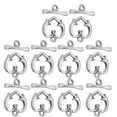 thumbnail image 1 of Jewelry Accessory,20Pcs OT Toggle Buckle Stainless Steel OT Toggle Clasps OT Necklace Clasps Ultra Responsive, 1 of 14