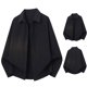 thumbnail image 4 of Mens Camisas de Manga Larga Casual Color Sólido Botón Abajo Camisa Chaqueta con Bolsillo, Blusa de Cuello de Giro para el Uso Diario, 4 of 5