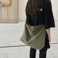 thumbnail image 1 of Bolso de viaje de lona con letras de moda para mujer, Bolso de hombro portátiles para el trabajo (verde), 1 of 8
