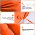 thumbnail image 5 of 59"Swing Egg Chair Cushion Replacement 6.3"Thickened Waterproof Removable Double Full Filling 2 Seater Hanging Egg Chair Cushions Outdoor Patio Hanging Basket Chair Cushions Orange, 5 of 8