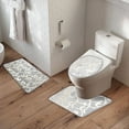 thumbnail image 5 of Bathroom Rug Set Of 3 Bath Mat Toilet Mat Soft Absorbent Thick Rug Non-Slip Backing Washable, 5 of 6
