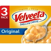 Velveeta Shells and Cheese Original Shell Pasta & Cheese Sauce Dinner, 3 ct Pack, 12 oz Boxes