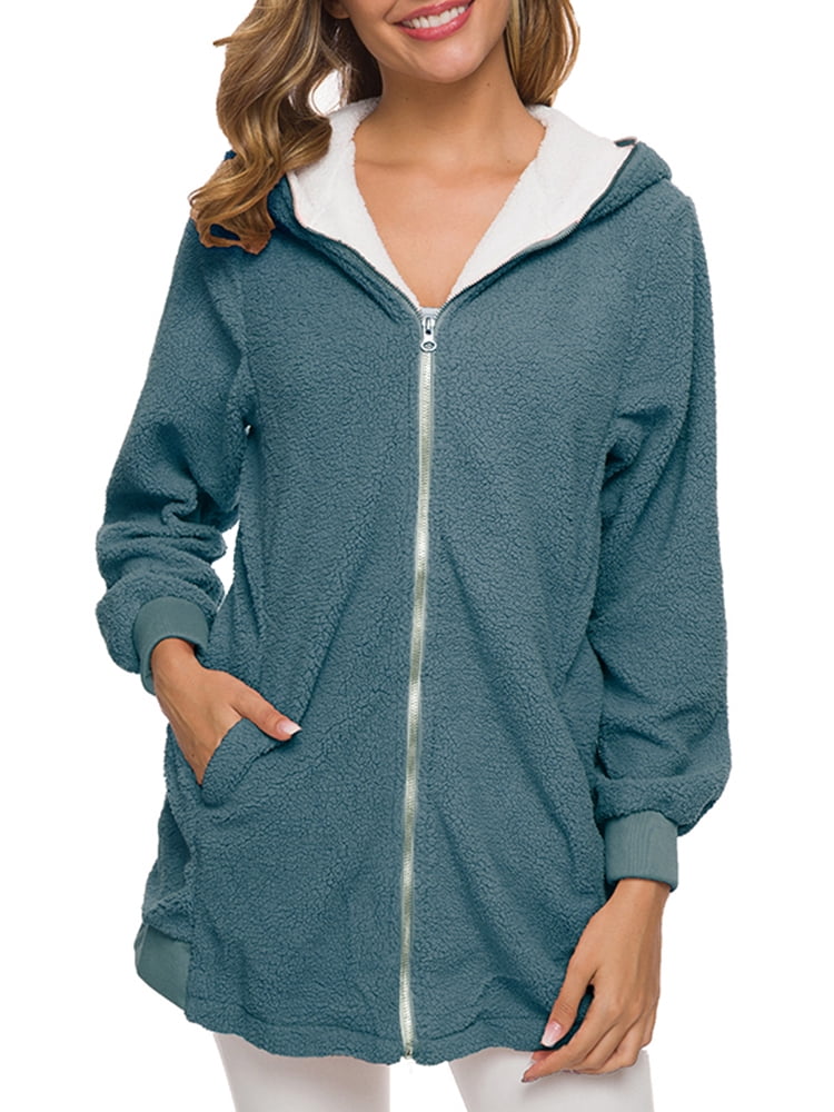 plus size hooded coat