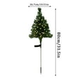 thumbnail image 3 of Solar Christmas Tree Lights Outdoor Decorations, Waterproof Warm White LED Holiday Lights for Yard, Garden, Lawn, Pathway & Courtyard, Solar Powered Xmas Tree Stake Lights for Outdoor Festive Decor, 3 of 7