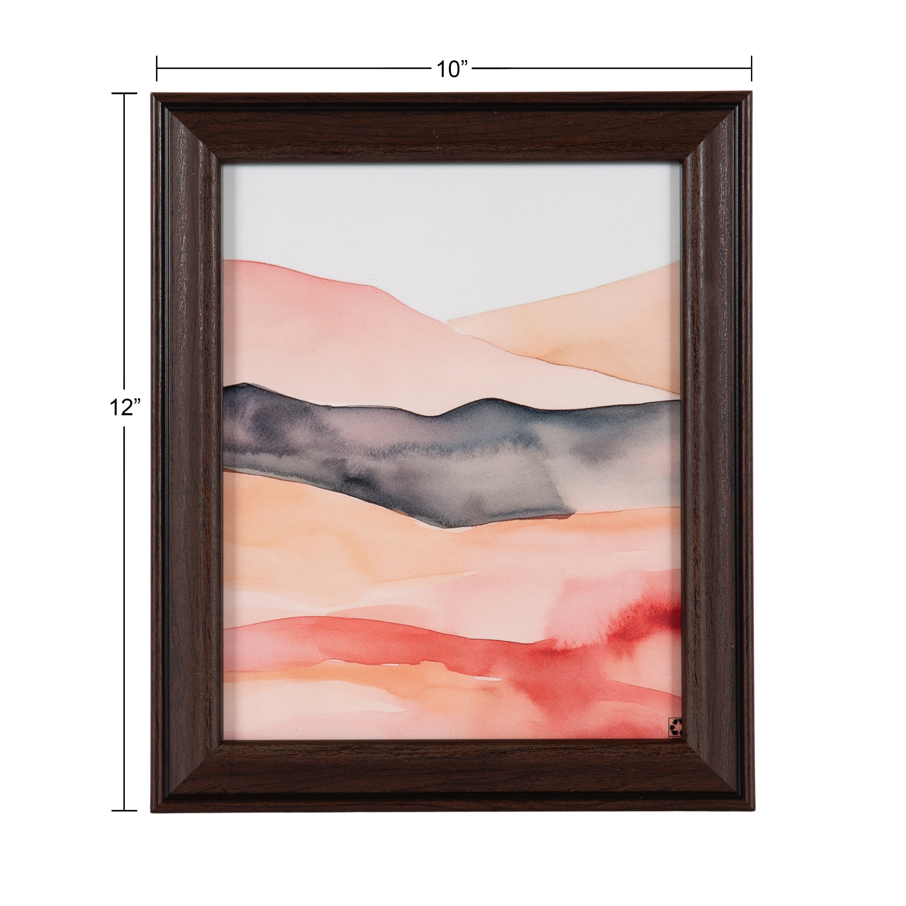 DesignOvation 8x10 Cherry/Black Decorative Tabletop Picture Frame