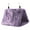 Purple, variant on Qiopertar Winter Warm Hanging Cave Happy Hut for Parrots, Removable Wool Bird House Bed for Parakeets Lovebirds Finches, Soft Cozy Sleeping Tent Hideaway Playhouse Stress Relief Gift, Gray