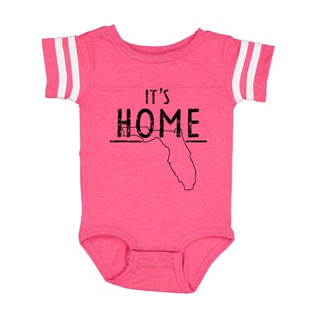 

Inktastic It s Home- State of Florida Outline Distressed Text Gift Baby Boy or Baby Girl Bodysuit
