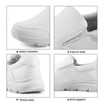 thumbnail image 2 of Jacata Non Slip Work Shoes for Women Food Service Water Slip Resistant Nurse Shoes (White Size 9.5), 2 of 6