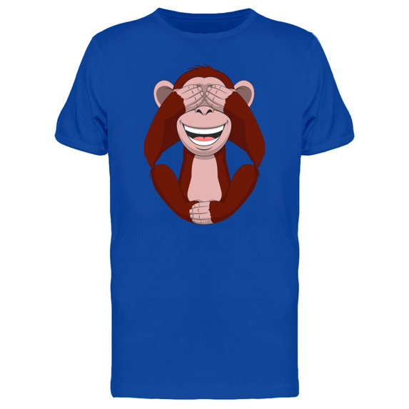 Chimpanzee Closing Eyes Tee Men's -Image by Shutterstock