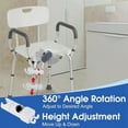 thumbnail image 2 of Support de Pomme de Douche pour Chaise de Douche, Support de Douche à Main Compatible avec Siège de Bain, Banc de Transfert, Tabouret de Bain, Commode de Douche, 2 of 7