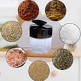 thumbnail image 1 of EDHITNR 5 Compartment Seasoning Container, Clear Plastic Spice Jar with Flip Top Lid, Portable Spice Organizer for Salt Pepper Herbs Stackable Kitchen Storage for Camping Travel, 1 of 7