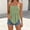 Green, variant on Women's Smocked Tube Tops Flowy Ruffle Sleeveless Peplum Bandeau Babydoll Cami Tank L