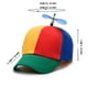 thumbnail image 3 of Gorra de béisbol ajustable unisex, hélice de helicóptero desmontable, 52-56 cm de circunferencia, algodón, mezcla de plástico, diseño Snapback, patchwork de moda, 3 of 6