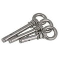 thumbnail image 3 of Ring Eye Bolt,Eye Bolt Ringbolt,2pcs 304 Stainless Steel Expansion Screw Hook M6 M8 M10 Eyebolt Expansion Bolt Loop Swing Hook (Size : 80mm), 3 of 5