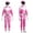 Pink, variant on Power Rangers Cosplay Jumpsuit Fancy Dress up Costume Party Playsuit Costume Cosplay Full Bodysuit Halloween Kids 3D Style for 5-6 Years