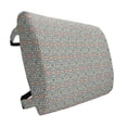 thumbnail image 1 of Geometric Lumbar Pillow, Spanish Culture Inspired Ornamental Symmetric Floral Arrangement Vivid Palette, Soft Back Cushion for Office Chairs with Adjustable Straps, 14" x 13", Multicolor, by Ambesonne, 1 of 7