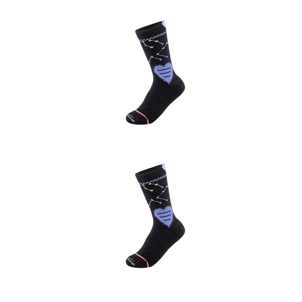Soidarity 1 par de calcetines antideslizantes para ciclismo femenino, calcetines transpirables reflectantes para montar en carreras, calcetines Negro 2piezas