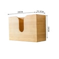 thumbnail image 2 of Caja de papel para colgar en la pared del inodoro de madera de bambú natural-29 * 11.5 * 19 cm Adepaton LL-0250, 2 of 5