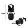 thumbnail image 3 of Valve 2Pcs Inflatable Boat Kayak Air Valve Adapter Inflation Air Foot Pump Hose Adapter Valve Connector, 3 of 7