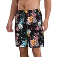 thumbnail image 2 of Naloa Hibiscus Rose Men's Beach Shorts, Surfing shorts, Swim trunks, Quick Dry Swim Trunks for Surfing Beach Fun - X-Large, 2 of 9