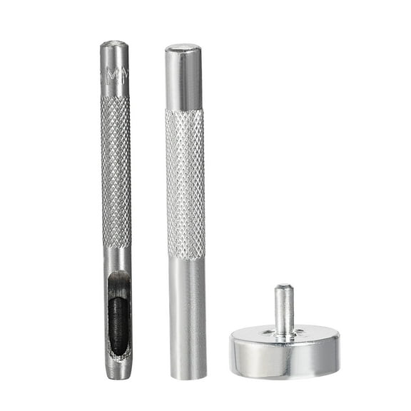 Uxcell Eyelet Hole Punch Die Tool, 5mm 3/16" Hole Hollow Punch and Grommet Setter
