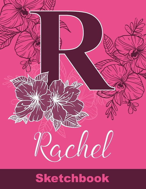 Rachel Sketchbook Letter R Initial Monogram Personalized First Name