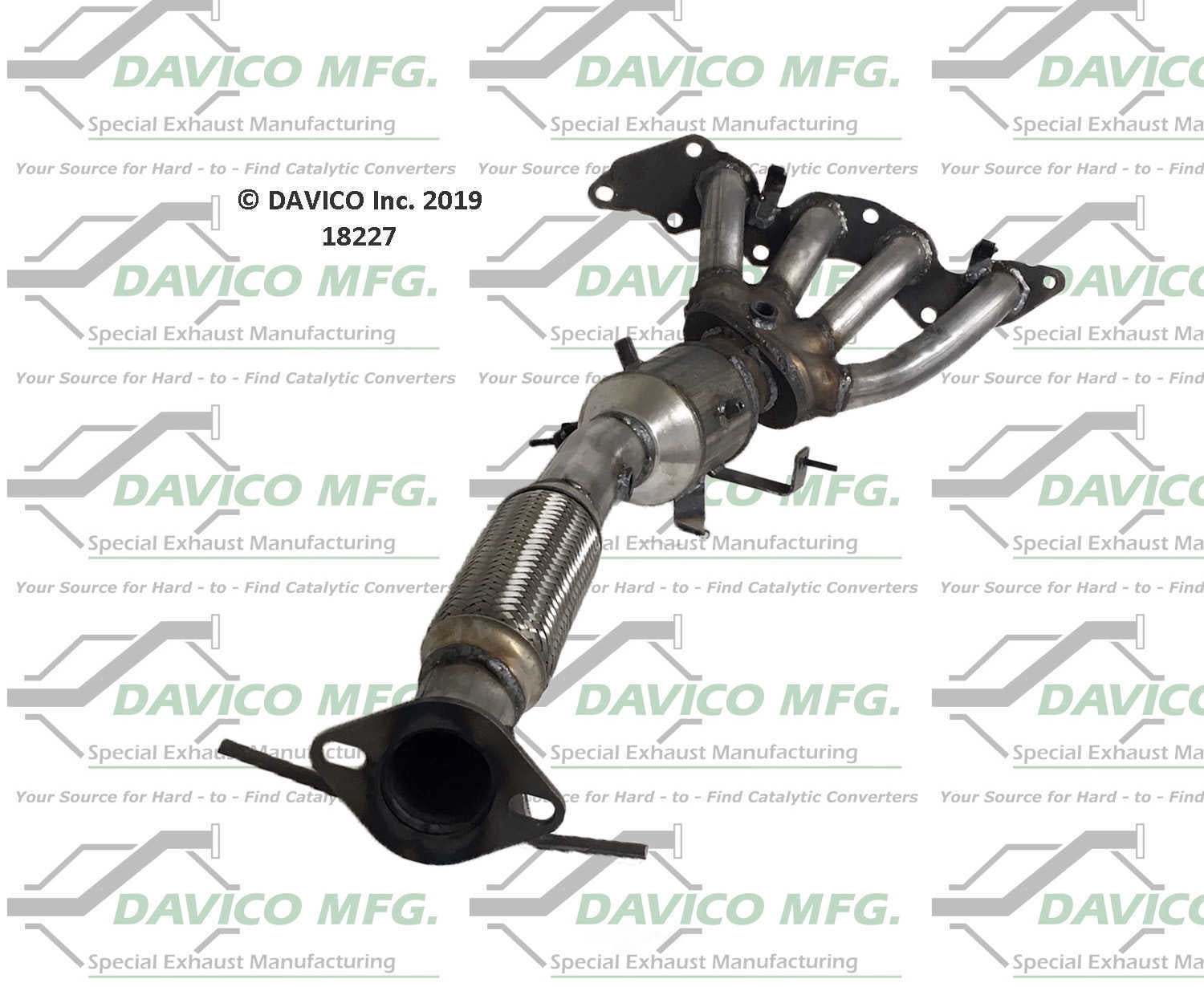 Davico Mfg 18227 Direct-Fit Catalytic Converter-Manifold