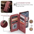 thumbnail image 6 of for Samsung Galaxy A33 5G Case, Wallet Case with Card Holder Kickstand Magnetic Zipper Pocket Lanyard Strap Wristlet,Leather Flip Case Wallet for Samsung Galaxy A33 5G,Red, 6 of 10