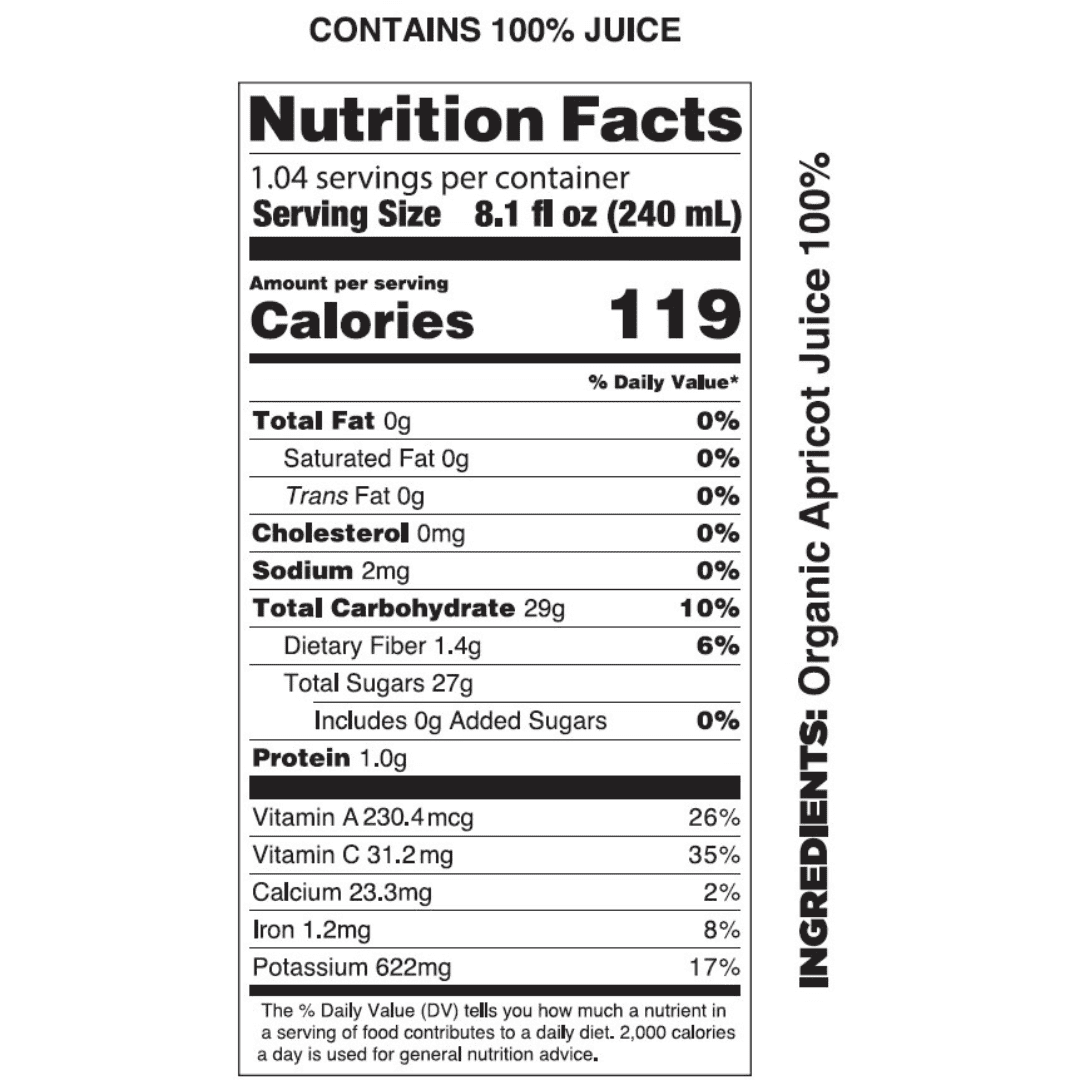 Pomona Organic Juices Apricot Juice, 8.4 oz Bottle (Pack of 12)