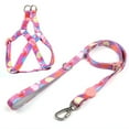 thumbnail image 2 of Flmtop Gilet Ceinture Poitrine Explosion Preuve Réglable Polyester Marche Chien Laisses de Sécurité pour Chiot Rose Rouge, 2 of 9