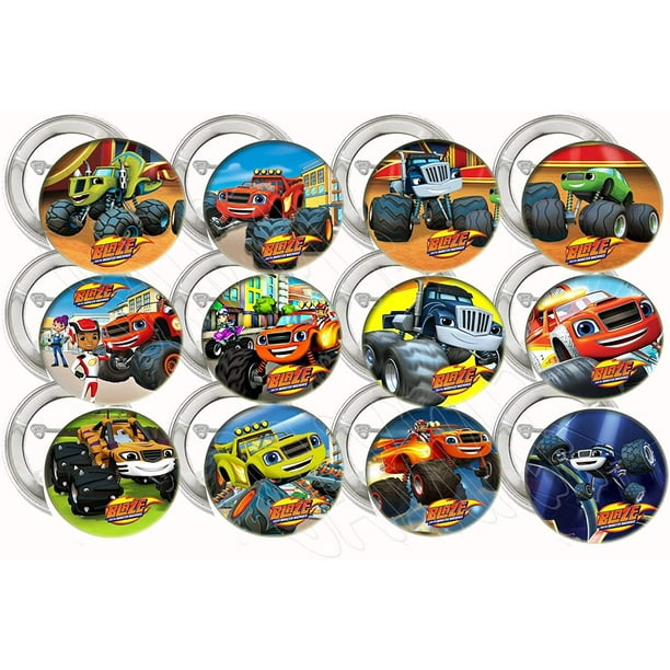 Blaze Monster Buttons Monster Truck Party Favors Supplies
