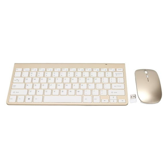 Juego de teclado y mouse inalámbricos Sincero 2,4 G dorado