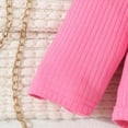 thumbnail image 6 of TOWED22 Newborn Baby Girl Clothes 3pcs Infant Rib Frill Long Sleeve Romper Flared Pants Headband Set Fall Winter Outfits,0-3 M, 6 of 7