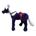 thumbnail image 3 of American Made Giant Stuffed Horse 3-feet tall 3-feet wide Dark Purple color MADE IN USA, 3 of 3