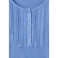 thumbnail image 3 of Woman Within Plus Size Waffle Thermal Lace Bib Henley Tee, 3 of 4