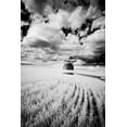 thumbnail image 2 of Eggers, Terry 11x14 Black Ornate Wood Framed with Double Matting Museum Art Print Titled - Infrared Palouse fields and barn-PR, 2 of 4