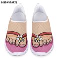 thumbnail image 1 of Zapatos casuales de moda para mujer, zapatos planos con estampado divertido de dibujos animados para mujer, zapatos planos de malla sin cordones para mujer, 1 of 5