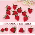 thumbnail image 6 of 30Pcs Artificial Strawberry Small Lifelike Fruit Decorative Plastic Simulation Red Strawberries Faux Ornament for Photography Prop Home Kitchen Table Decor Cabinet Party Craft DIY, 6 of 6