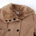 thumbnail image 7 of Abcnature Women Faux Wool Warm Slim Jacket Thick-Parka Overcoat Long Outwear Khaki 5XL, 7 of 7