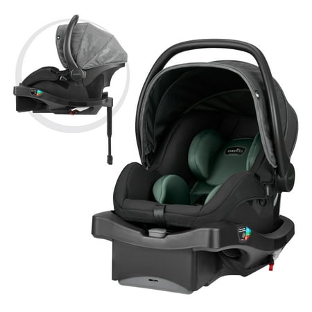 Evenflo LiteMax DLX Infant Car Seat, Mallard (Best Rated Infant Car Seats 2019)