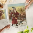 thumbnail image 5 of Lantern Press 1000 Piece Jigsaw Puzzle, Christmas Greeting, Santa with Walking Stick, 5 of 5