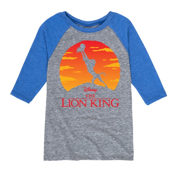 The Lion King - Baby Simba at Pride Rock - Iconic Silhouette - Toddler & Youth Raglan Graphic T-Shirt