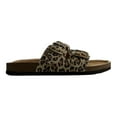 thumbnail image 2 of Mountain Sole Women's Double Buckle Easy Slide On Sandal (Leopard, 11), 2 of 7