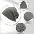thumbnail image 3 of Gorro de punto con estilo y moda de 2 uds., gorro de calavera con transpirabilidad y elasticidad, gorros de punto unisex para adultos para hombres y mujeres, talla única, 3 of 7