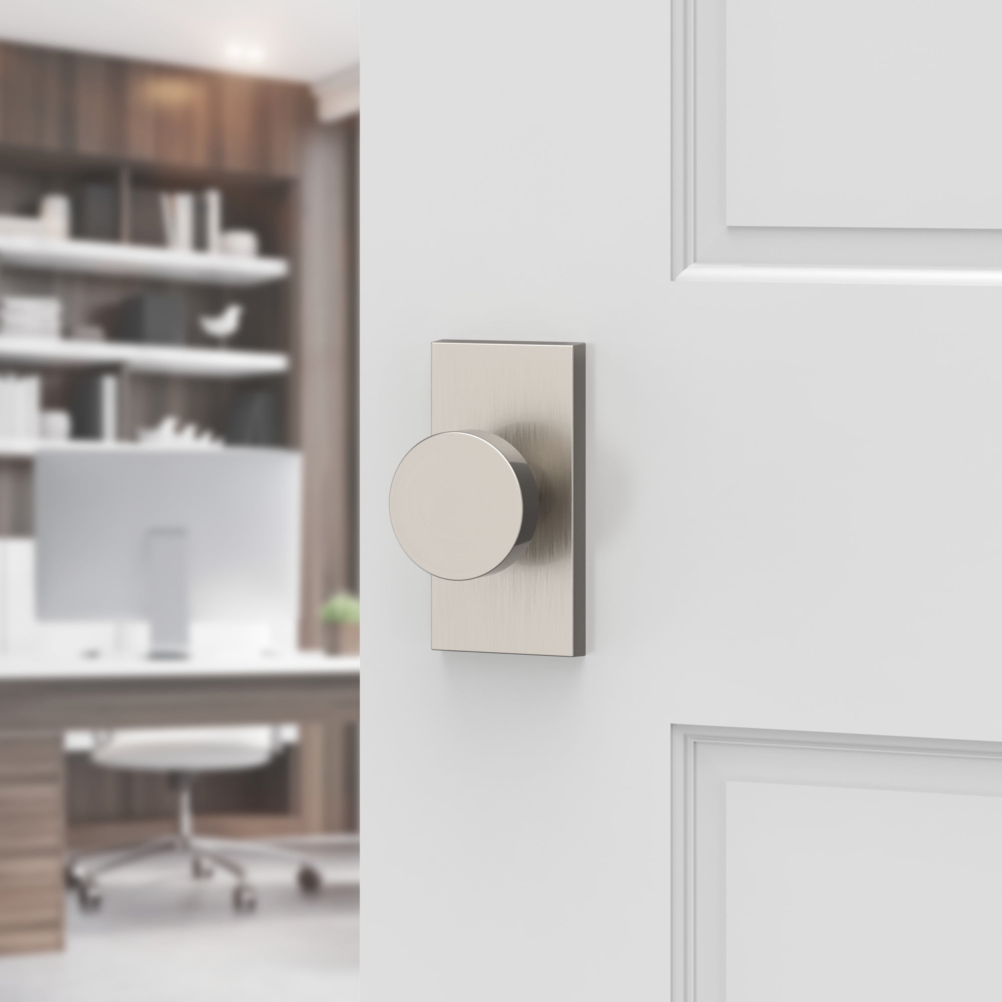Baldwin FDCONCFR112 Contemporary Non-Turning Two-Sided Dummy Door Knob Set - Bronze