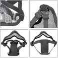 thumbnail image 4 of Tactical Half Face Metal Mesh Comfortable Protective Mask for Hunting War Game Cosplay Military Paintball Airsoft Accessories, 4 of 5