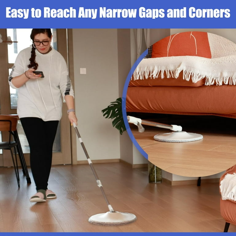 ALING Microfiber Mop For Wet And Dry Floor Cleaning, Reusable Flat